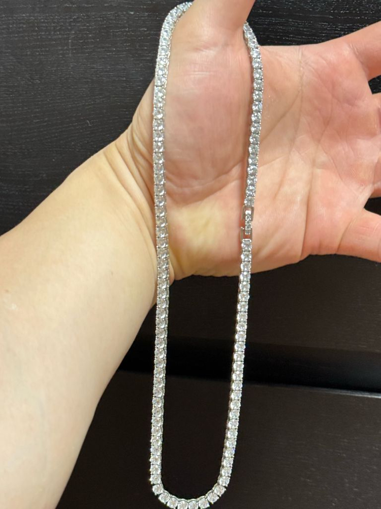 4mm 테니스체인 목걸이 45cm ㅍㅍ 이미지