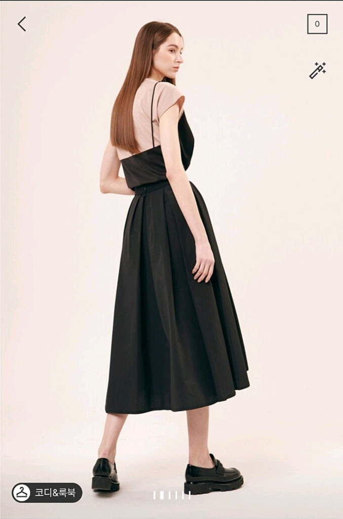 타임 인버티드 플리츠 스커트44 랑방 더캐시미어 마인 시스템 오브제 sjsj 이미지