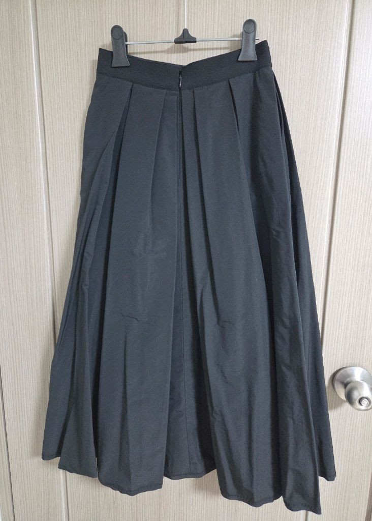 타임 인버티드 플리츠 스커트44 랑방 더캐시미어 마인 시스템 오브제 sjsj 이미지