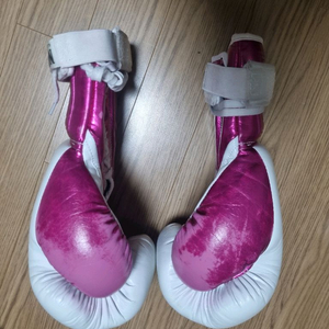 노복싱노라이프 복싱글러브 14온스 핑크/화이트 이미지