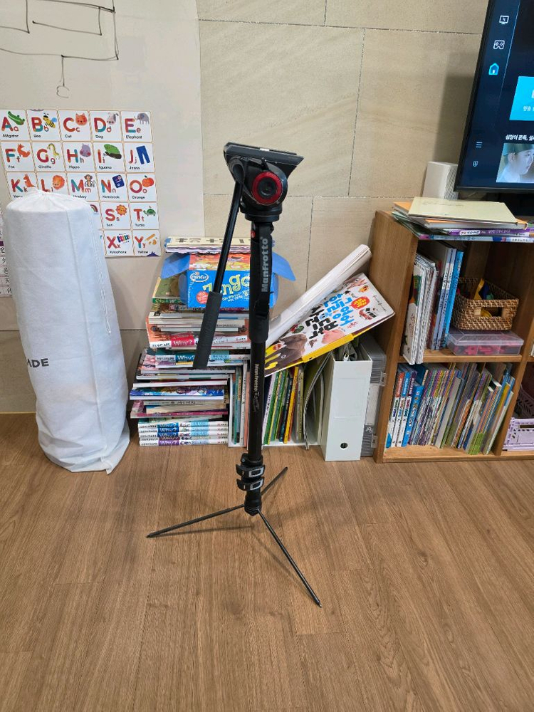 맨프로토 모노포드(mmxproa3b) + 비디오헤드(MVH500AH) 이미지