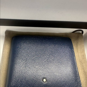 몽블랑 반지갑 사피아노 네이비 이미지