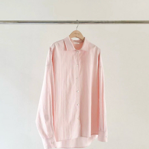 ounce 온스 핑크 스트라이프 셔츠