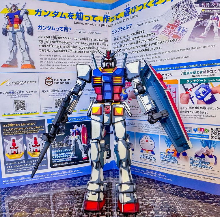 35주년 기동전사 건담 퍼스트건담 2D애니 도색 리페인트 프라모델 건프라 도색작 피규어 박물관 전시회 전시관 전시용 이미지
