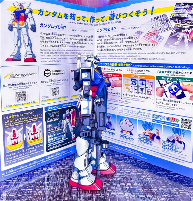 35주년 기동전사 건담 퍼스트건담 2D애니 도색 리페인트 프라모델 건프라 도색작 피규어 박물관 전시회 전시관 전시용 이미지