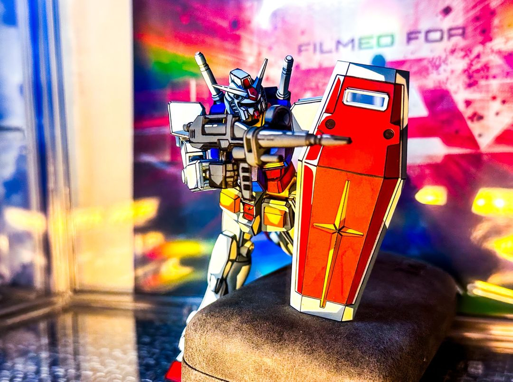 35주년 기동전사 건담 퍼스트건담 2D애니 도색 리페인트 프라모델 건프라 도색작 피규어 박물관 전시회 전시관 전시용 이미지