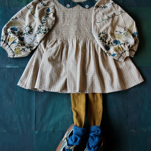 봉주르 다이어리 블라우스 6y 베이지 이미지