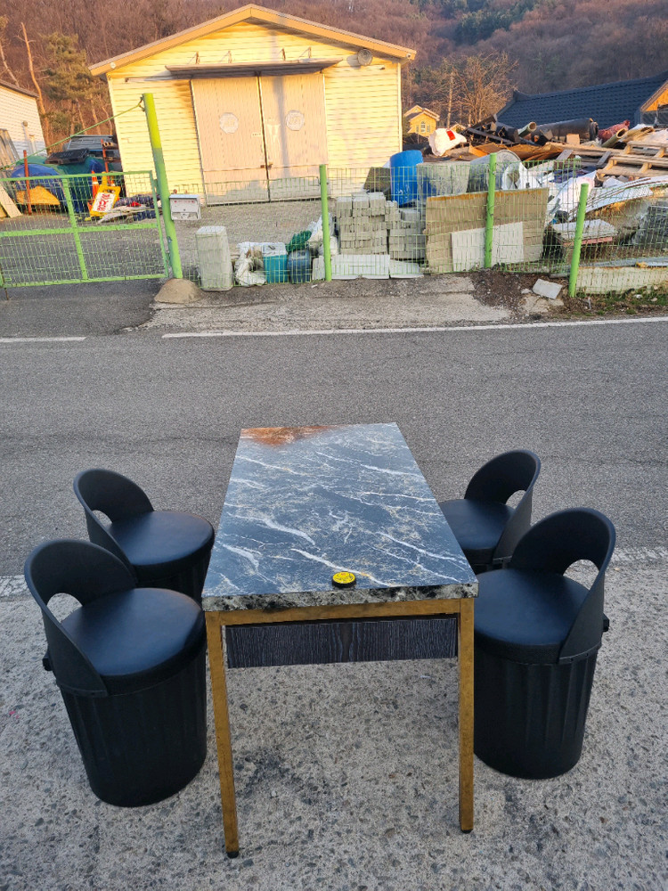 중고.업소용식탁세트 식당 4인용 테이블세트--0