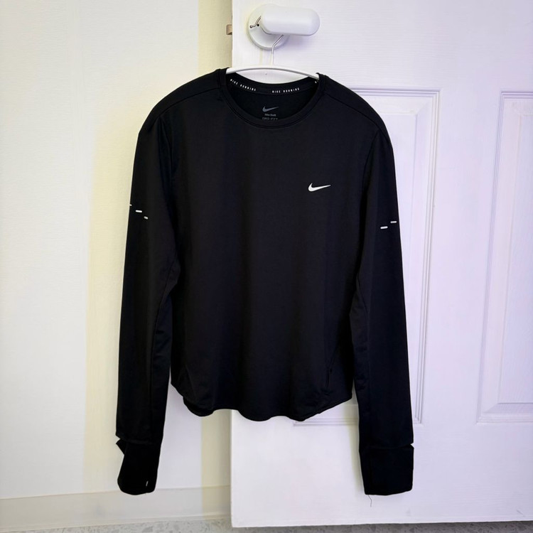 나이키 스위프트 크루넥 롱슬리브 여성용 러닝 탑 / 블랙 / M 이미지
