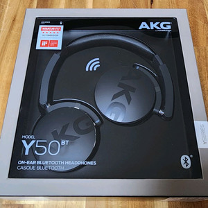 AKG Y50BT 블루투스 헤드폰 블랙 새상품 이미지