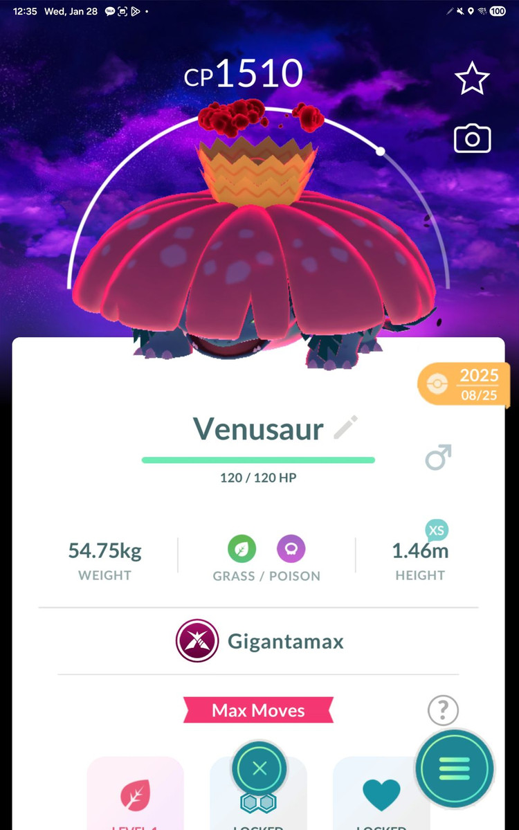 포켓몬고 자흑 배경 거다이맥스 이미지