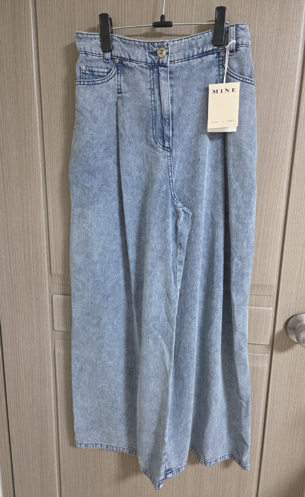 마인 원턱 워시드 데님 팬츠66 랑방 더캐시미어 타임 시스템 오브제 sjsj--4