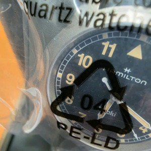 [미개봉]해밀턴 카키 필드 쿼츠 38mm 스테인리스 스틸 블랙 이미지