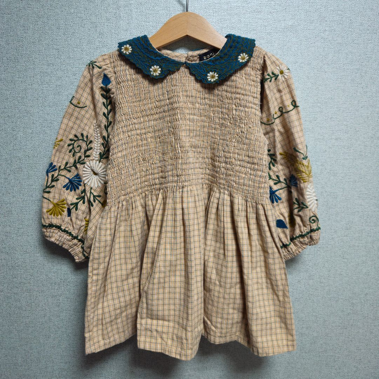 봉주르 다이어리 블라우스 6y 베이지 이미지