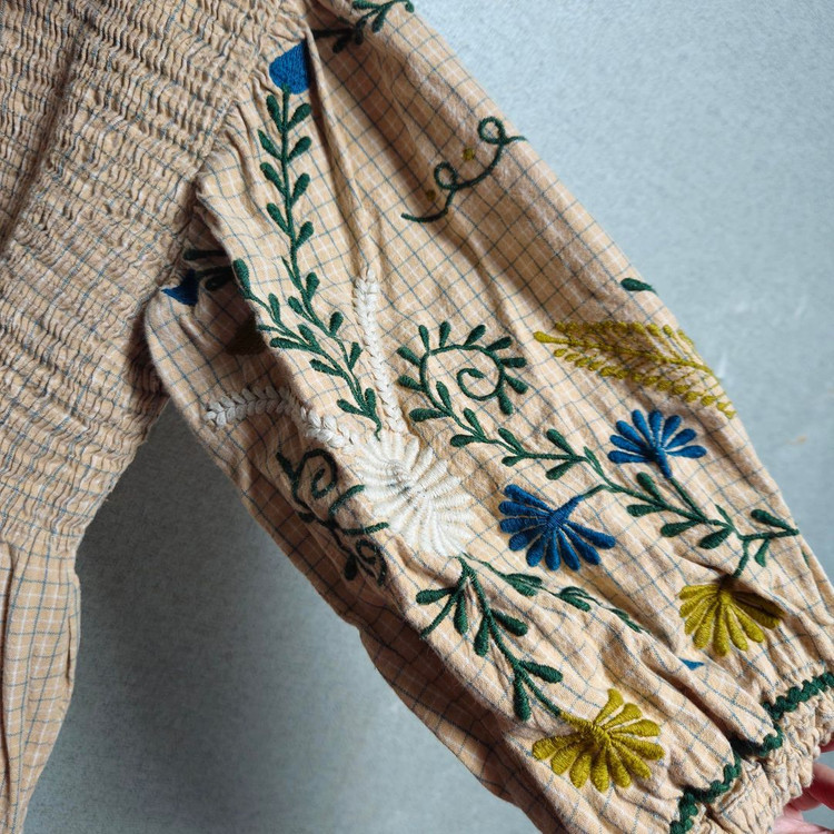 봉주르 다이어리 블라우스 6y 베이지 이미지