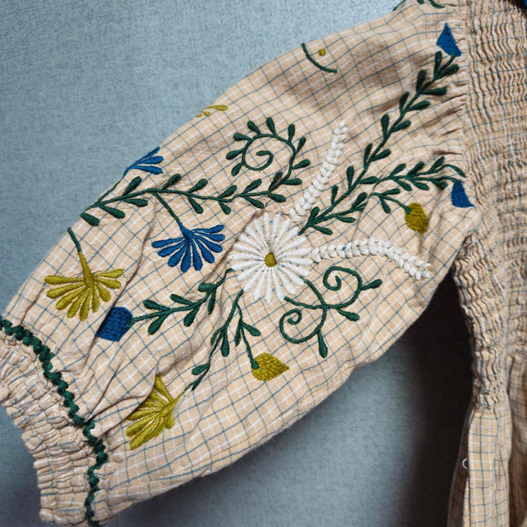 봉주르 다이어리 블라우스 6y 베이지 이미지