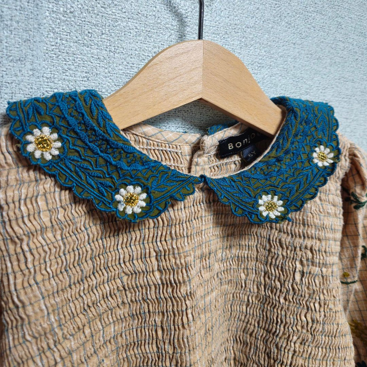 봉주르 다이어리 블라우스 6y 베이지 이미지