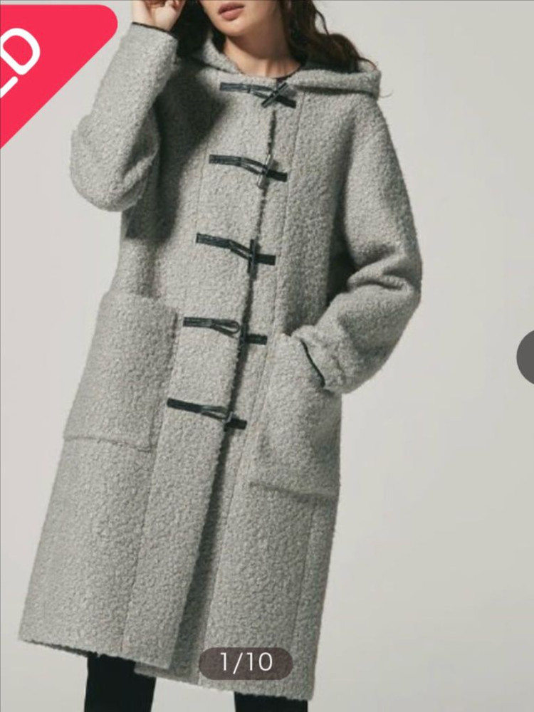 띠어리 여성 더플코트 떡볶이 코트 이미지