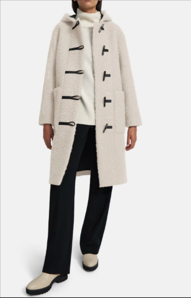 띠어리 여성 더플코트 떡볶이 코트 이미지