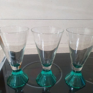 70s 루미낙 블루스템 빈티지 유리잔 3개/앤틱 이미지