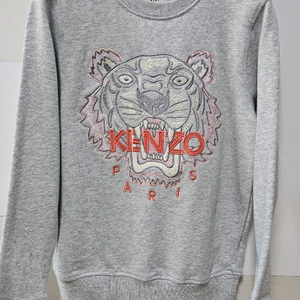 KENZO 키즈 타이거 자수 맨투맨 그레이 12a 이미지