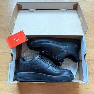 (W) 나이키 에어포스 1 07 로우 트리플 블랙 245 이미지