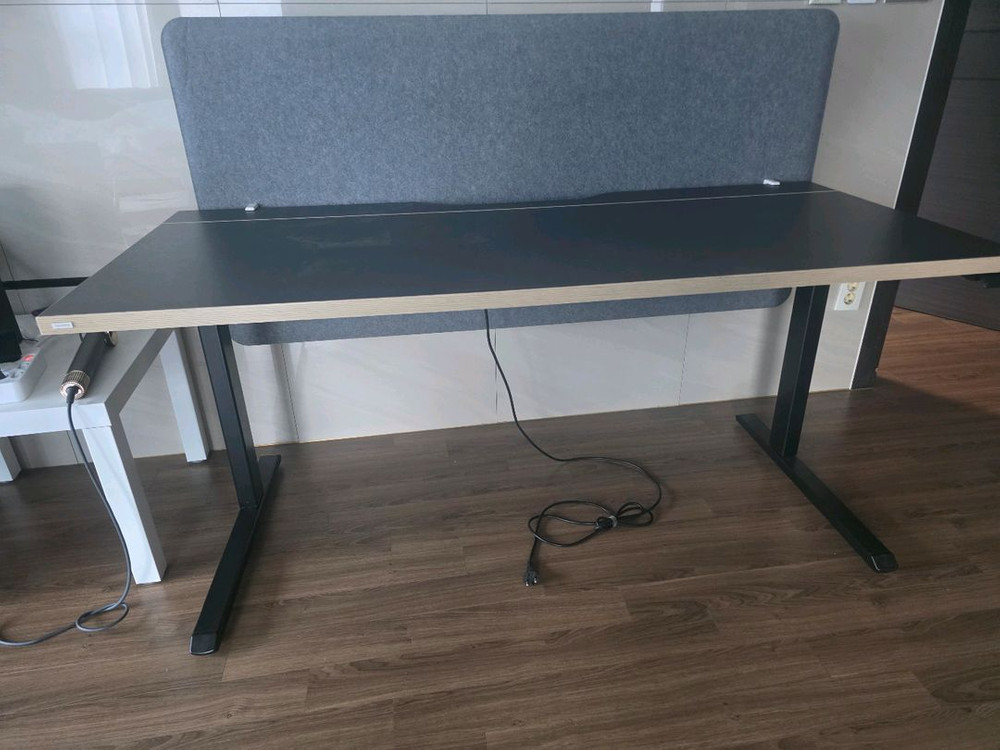 (큰SUV적재가능)데스커 모션데스크 1600x700 + 펠트스크린 세트(수원,용인지역) 이미지