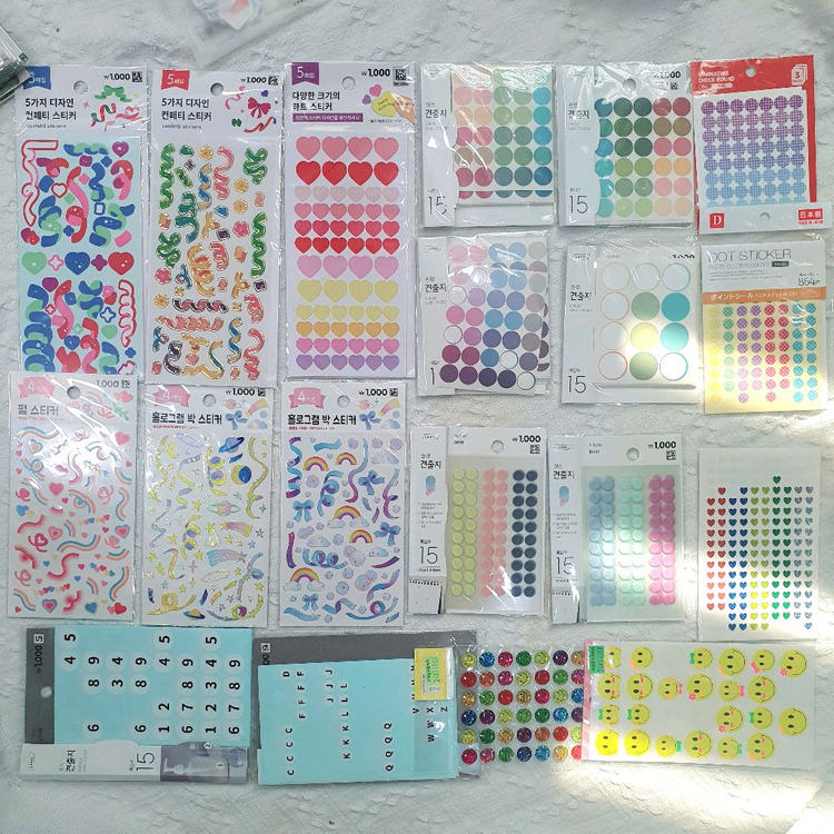 탑꾸 다꾸 스티커 일괄 처분 80여종 다꾸처분 다꾸일괄 이미지