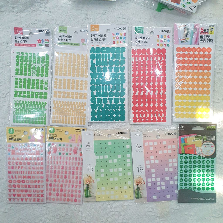 탑꾸 다꾸 스티커 일괄 처분 80여종 다꾸처분 다꾸일괄 이미지