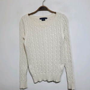 (S) 랄프로렌 폴로 꽈배기 니트 아이보리 케이블 스웨터