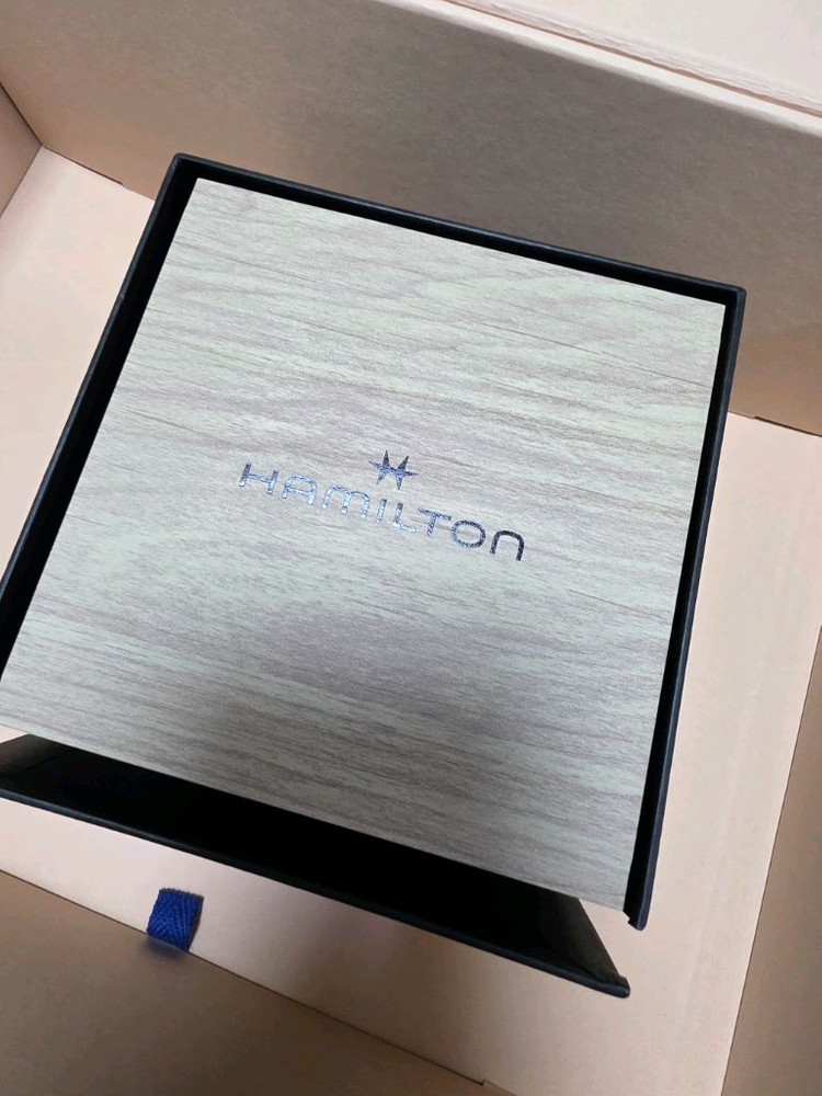 [미개봉] 해밀턴 카키 필드 메카니컬 38mm 나토 스트랩 그린 화이트 이미지