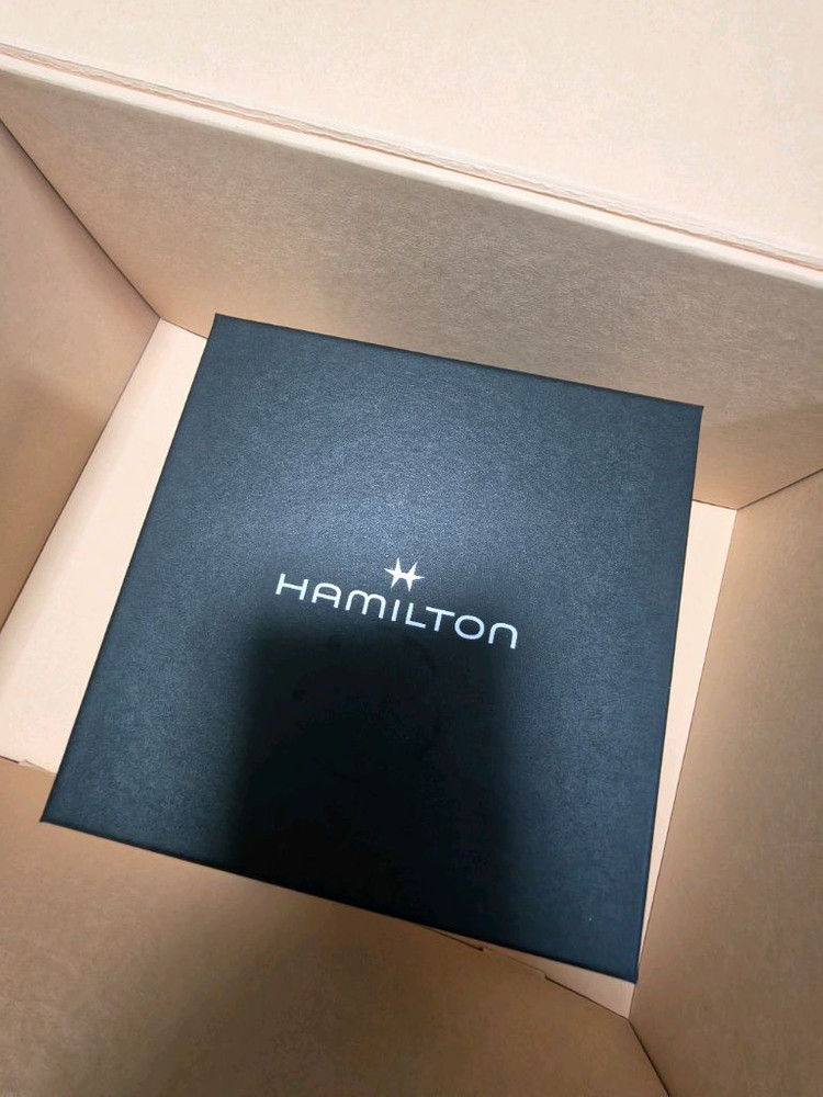 [미개봉] 해밀턴 카키 필드 메카니컬 38mm 나토 스트랩 그린 화이트 이미지