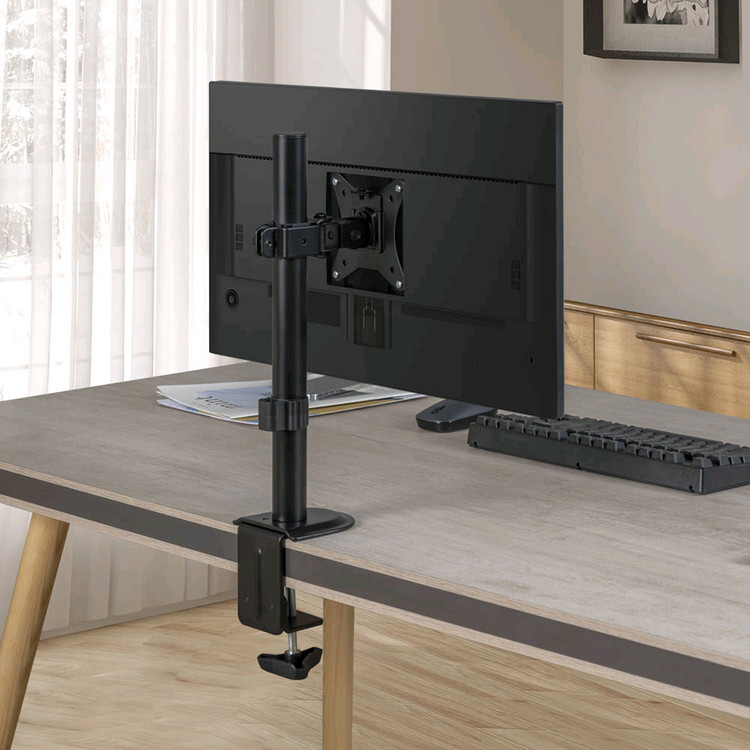 카멜마운트 FMAS2 싱글 모니터암 블랙 32인치 모니터 거치대 받침대 이미지