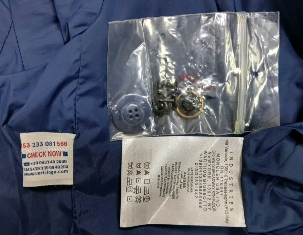 [좋습니다] 몽클레어 남성용 이중 잠금 자켓 2 사이즈 이미지