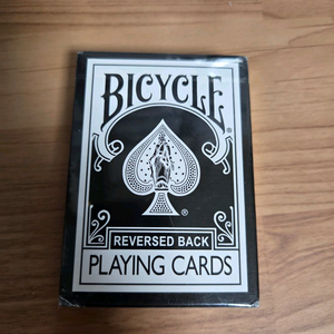 마술 플레잉 카드 바이시클 리버스백 블랙 미개봉 이미지