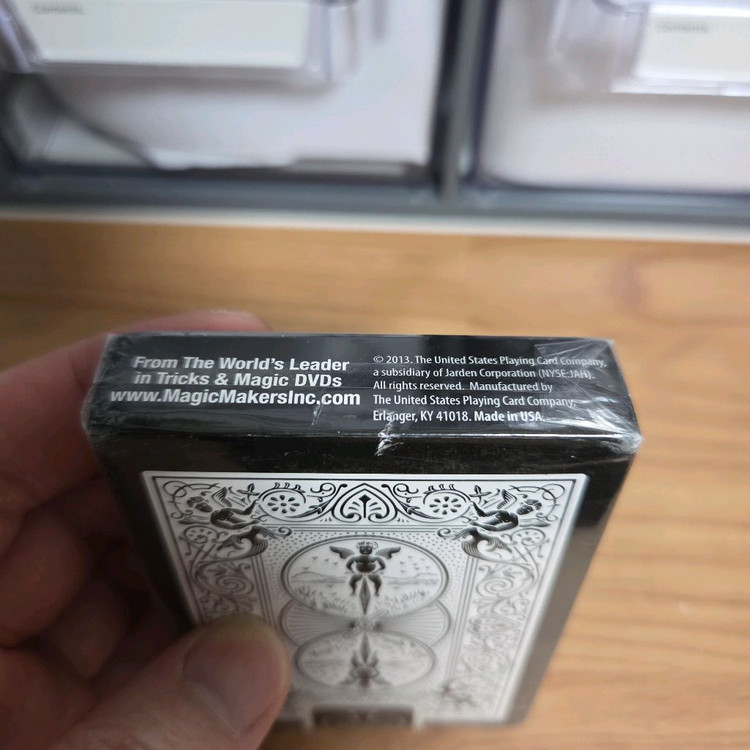 마술 플레잉 카드 바이시클 리버스백 블랙 미개봉 이미지