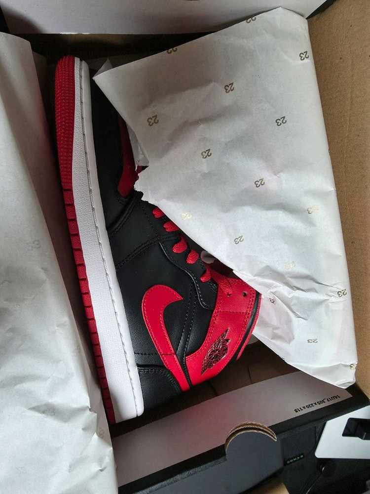 [정품]나이키 에어조던1 미드 파이어레드 260 이미지