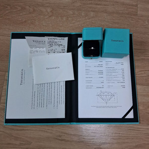 E.VS1)티파니 3.1부 솔리테어 플래티늄 다이아 반지 이미지