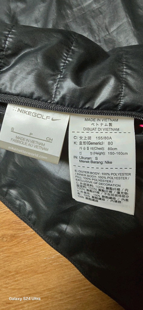 여.xs-s) 나이키 골프 여성 패딩조끼 GOLF / 트레이닝 라운딩 아웃도어 러닝 이미지