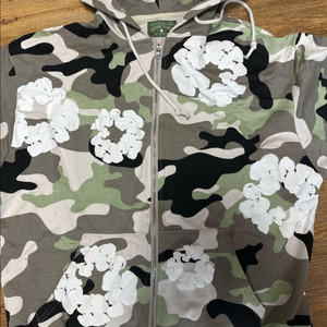 데님티어스 플라워 카모 후드집업 이미지