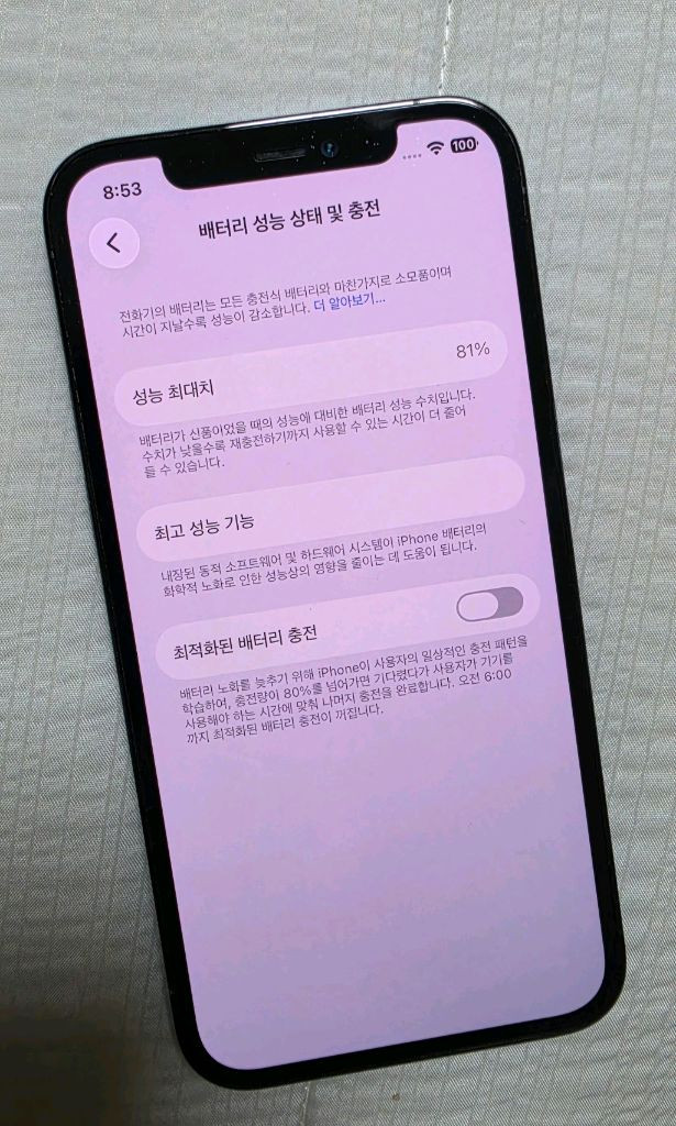 아이폰12프로 256GB 블루 이미지