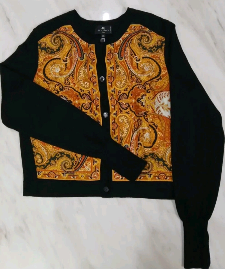 [이태리 정품] ETRO 에트로 실크 니트 가디건 46 한섬 타임 시스템 아미 꼼데가르송 가니 마인 랑방 토리버치 이미지