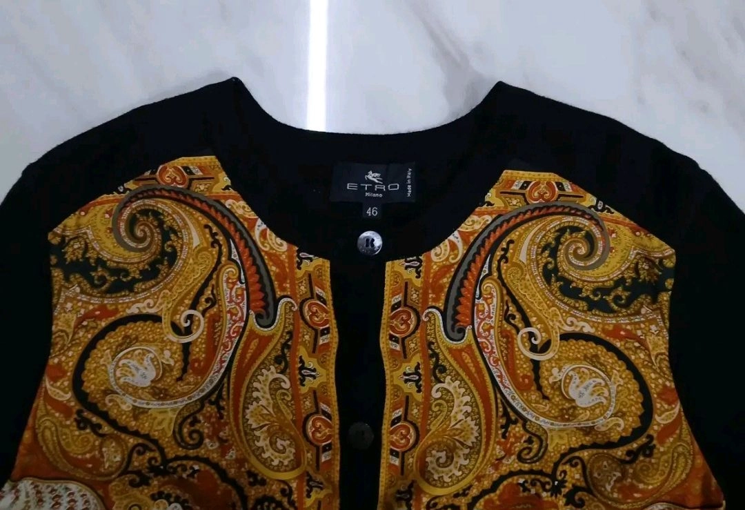[이태리 정품] ETRO 에트로 실크 니트 가디건 46 한섬 타임 시스템 아미 꼼데가르송 가니 마인 랑방 토리버치 이미지