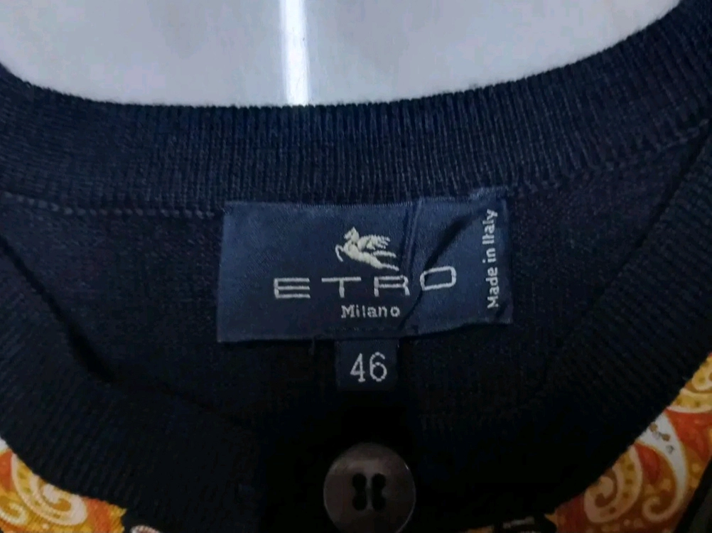 [이태리 정품] ETRO 에트로 실크 니트 가디건 46 한섬 타임 시스템 아미 꼼데가르송 가니 마인 랑방 토리버치 이미지