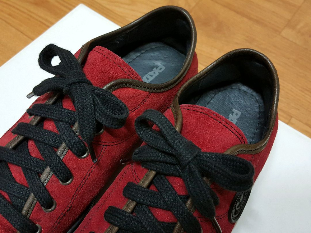 프랑스 파토갸스 천연가죽 스웨이드 여성 스니커즈 단화 240-칼발245 상태우수 이미지