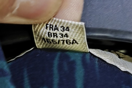 버버리 실크 지그재그 패턴 블라우스 셔츠 이미지