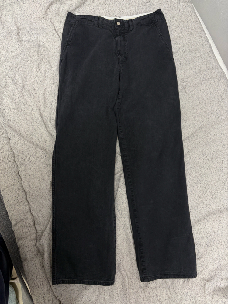 포터리 / 원 워시드 와이드 데님 워시드 블랙/ 1 사이즈 판매합니다--1