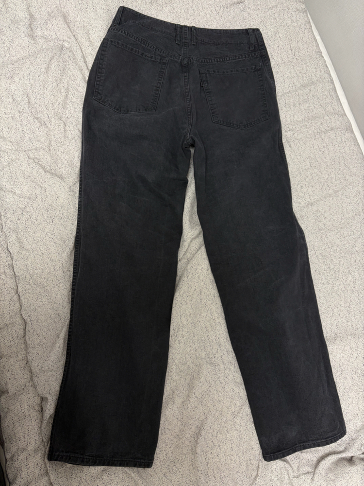 포터리 / 원 워시드 와이드 데님 워시드 블랙/ 1 사이즈 판매합니다--2