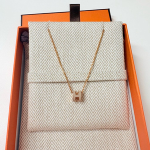 [정품] 에르메스 미니 팝아슈 목걸이 마론글라세 색상 이미지