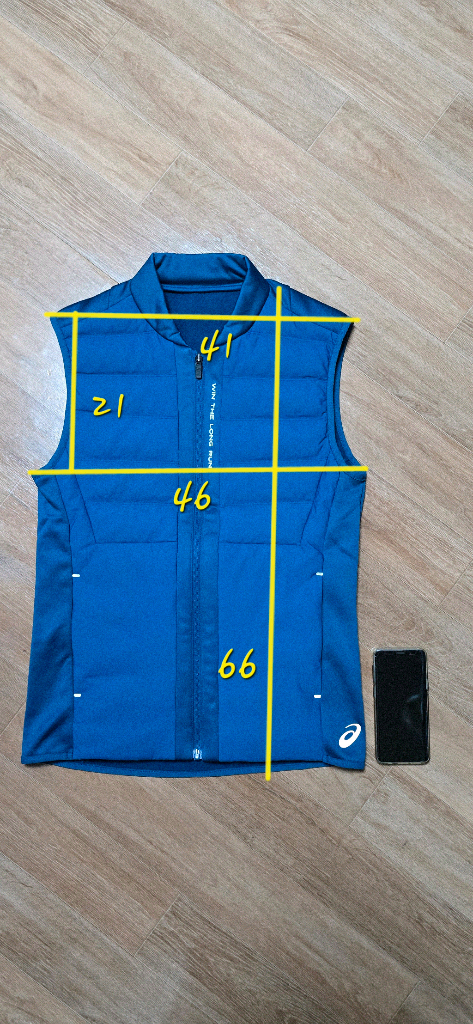 여.90-95) 아식스 여성 다운 패딩조끼 / 여성 러닝 조끼, 트레이닝 보온 간절기 아웃도어 이미지